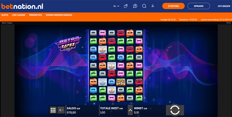 Beste Slots van Betnation - Welke Gokkast heeft de hoogste RTP?